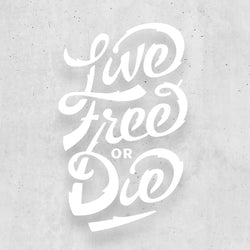 Live Free or Die Transfer Sticker