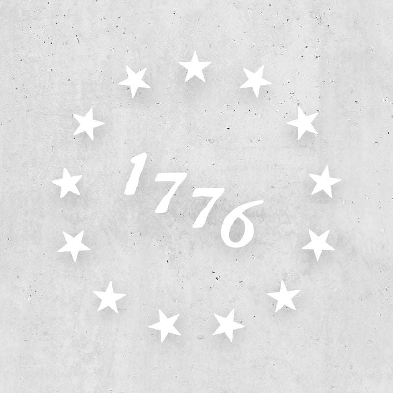Betsy Ross 1776 Transfer Sticker